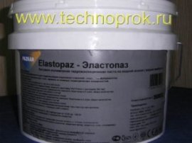 Холодна бітумно-полімерна мастика на водній основі Еластопаз в упаковці 10кг